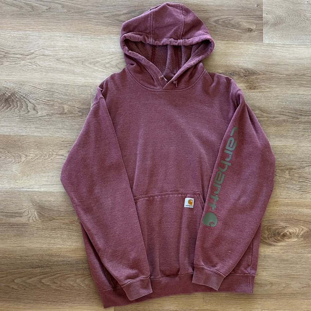 Carhartt Men's Burgundy Hoodie